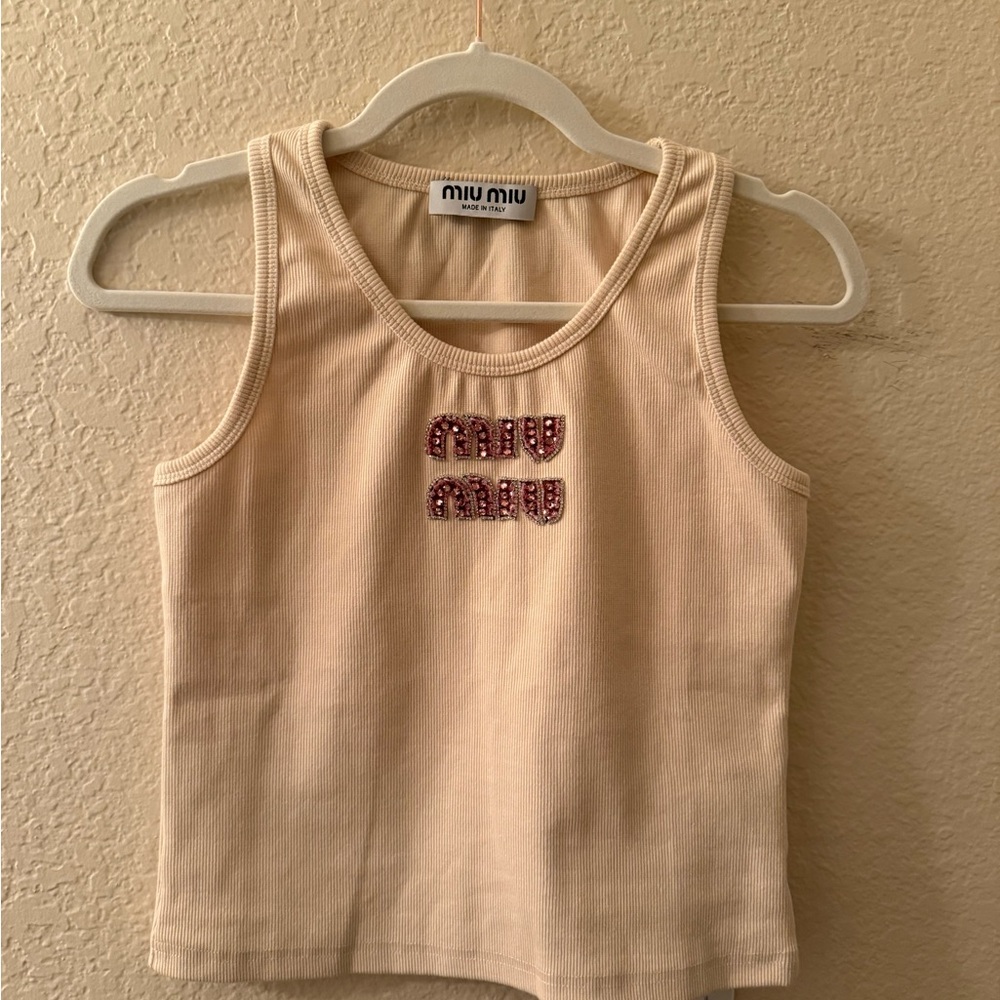 MIU MIU embroidered top